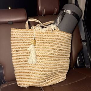 C & C California Home Woven Tote Bag